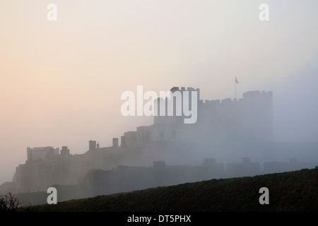 Paysage de printemps le château de Douvres, Dover Kent ; Angleterre ; Banque D'Images