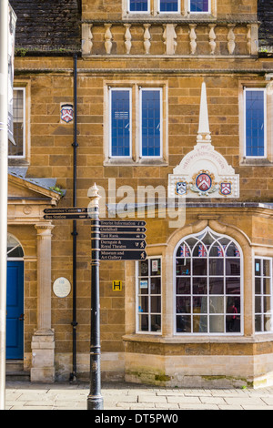 Maison gallois sur place du marché - Northampton Banque D'Images