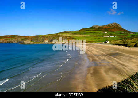 Whitesands bay, Parc National de Pembrokeshire, Pays de Galles, Royaume-Uni Banque D'Images