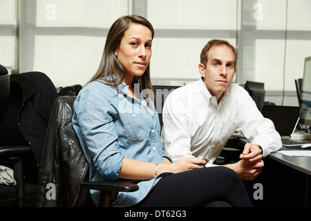 Portrait de collègues de bureau Banque D'Images