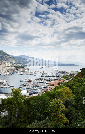 Avis de littoral, Monte Carlo, Monaco Banque D'Images