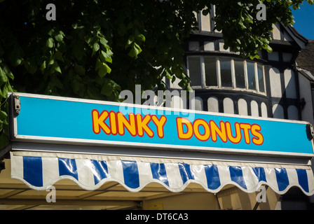 Kinky Donuts signe sur fast food Banque D'Images