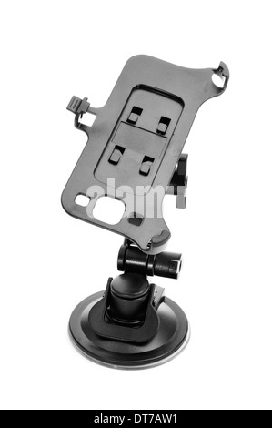 Support smartphone sur un fond blanc Banque D'Images