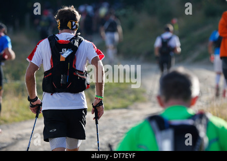 The North Face Ultra Trail du Mont Blanc. Banque D'Images