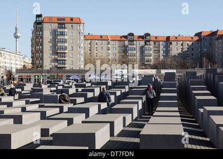 Monument aux Juifs assassinés d'Europe, Berlin, Allemagne Banque D'Images