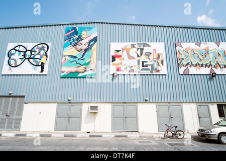 Galeries d'art à Alserkal entrepôts à Al Quoz Avenue dans le district de Dubaï Émirats Arabes Unis Banque D'Images