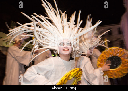 Big Burns Supper 2014, Dumfries, Ecosse, Homecoming Carnaval dans les rues de Dumfries Banque D'Images