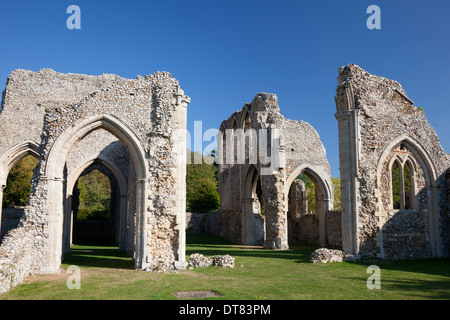 Les ruines de l'abbaye de Creake, North Creake, Norfolk Banque D'Images