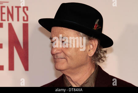 Londres, Royaume-Uni, 11 février 2014 Bill Murray arrive à la première UK de 'l'Monuments hommes'' à l'Odeon Leicester Square Photo : Crédit : MRP le MRP/Alamy Live News Banque D'Images