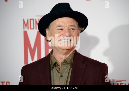 Bill Murray arrive pour le UK Premiere de 'The Monuments Men' dans un cinéma du centre de Londres, Londres. Banque D'Images