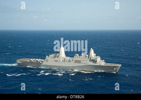 Le quai de transport amphibie USS Green Bay. Banque D'Images