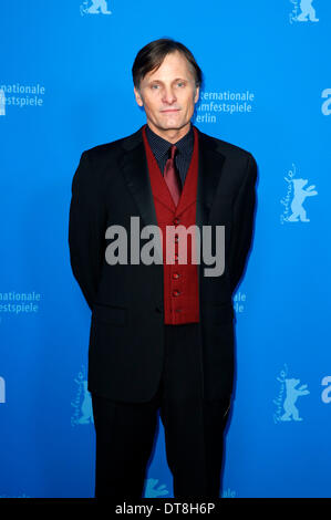 Berlin, Allemagne. Feb 11, 2014. Viggo Mortensen participant à la "Les Deux visages de janvier' première mondiale au 64ème Festival International du Film de Berlin Berlinale 2014 / le 11 février 2014 à Berlin, Allemagne. © dpa/Alamy Live News Banque D'Images