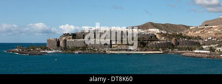 Une vue panoramique de la division du complexe Anfi del Mar, dans le sud de Gran Canaria. Banque D'Images