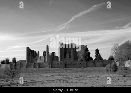 Paysage du donjon de Kenilworth Kenilworth Warwickshire County ville Angleterre Grande-bretagne UK Banque D'Images