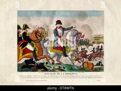 La bataille de la Moskowa le 26 août 1812, ca 1812. Artiste : Anonyme Banque D'Images