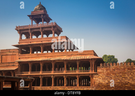 Fatehpur Sikri est une ville et un conseil municipal dans la région d'Agra dans l'état de l'Uttar Pradesh, Inde. Banque D'Images