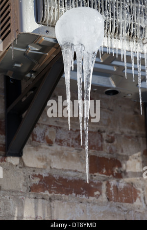 Le climatiseur de glace glaçon Banque D'Images