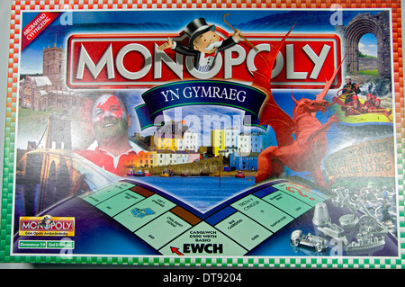 Version en langue galloise de jeu de Monopoly. Banque D'Images