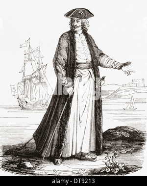 Théodore de Corse, 1694 - 1756, né Theodor Freiherr von Stephan Neuhoff. Aventurier allemand qui a été brièvement roi de Corse. Banque D'Images