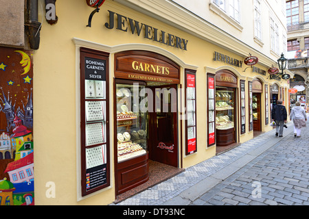 Magasin de bijoux Old Town Prague République tchèque CZ Europe Banque D'Images