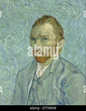 Autoportrait, 1889. Artiste : van Gogh, Vincent, (1853-1890) Banque D'Images