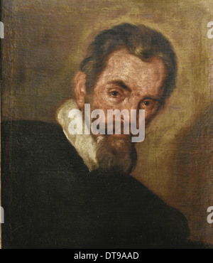 Portrait du compositeur Claudio Monteverdi (1567-1643). Artiste : Strozzi, Bernardo (1581-1644) Banque D'Images