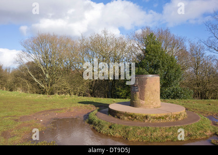 Toposcope à Clent Hills, Worcestershire, Angleterre, RU Banque D'Images