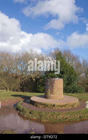 Toposcope à Clent Hills, Worcestershire, Angleterre, RU Banque D'Images