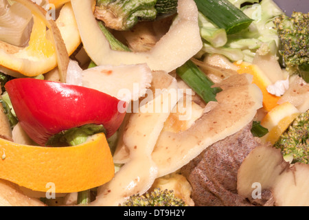 Es légumes prêt pour le compostage Banque D'Images