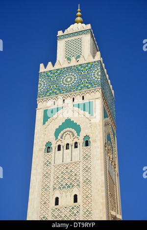 Grande Mosquée Hassan II, Bd Sidi Mohammed Ben Abdallah, Casablanca, Grand Casablanca, Royaume du Maroc Banque D'Images