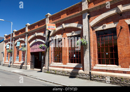 Ateliers de l'usine de dentelle, convertis en magasins, Chard, Somerset Banque D'Images