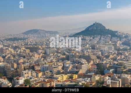 Vue panoramique d'Athènes, Grèce Banque D'Images