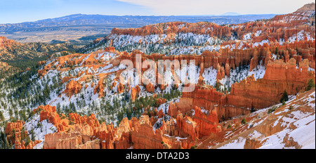L'hiver dans le Parc National de Bryce Canyon, Utah - USA Banque D'Images