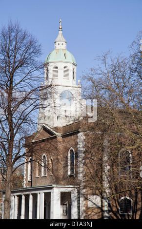 L'église Holy Trinity sur Clapham Common à Lambeth, London - UK Banque D'Images