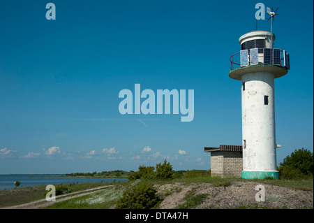 Kaugatoma, Phare, l'île de Saaremaa, l'Estonie, Pays Baltes Banque D'Images