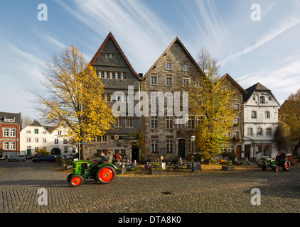 Kornelimünster, Hausfassaden am Benediktusmarkt Banque D'Images