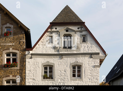 Kornelimünster, Hausfassaden am Benediktusmarkt Banque D'Images