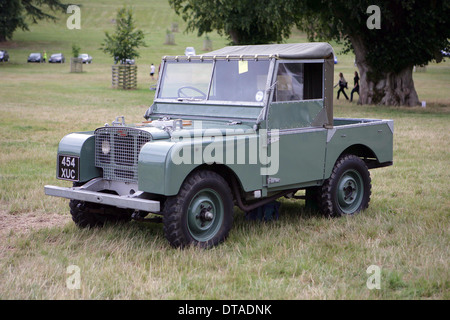 Une série 1948 Un Land Rover à une exposition de voiture Wiltshire en Angleterre. Banque D'Images