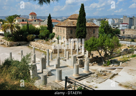 Fethiye Djami un 15e siècle mosquée construite dans les ruines du Forum Romain, l'ancienne Agora, Athènes Grèce. Banque D'Images