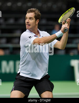 Richard Gasquet(Fra) dans son match contre de commentaires(DUI)/Tennisimages:Photo Henk Koster Banque D'Images