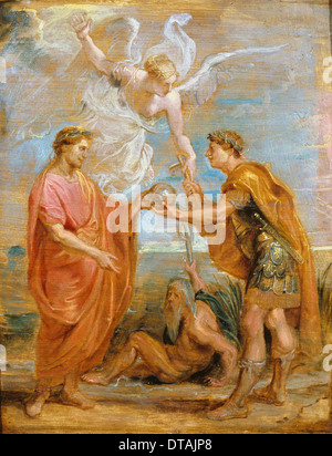 Constance nomme Constantine comme son successeur, 1622. Artiste : Rubens, Pieter Paul (1577-1640) Banque D'Images