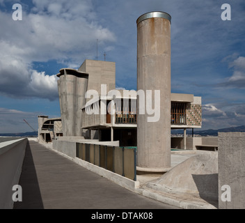 Marseille, Unité d'habitation (Wohnmaschine) von Le Corbusier 1947-1952 Banque D'Images