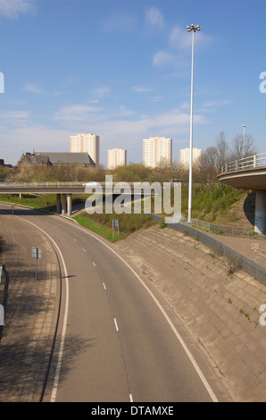 De l'autoroute à Townhead à Glasgow, Ecosse Banque D'Images