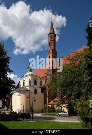 Wroclaw Breslau, Saint Vincent und Jakobus Kirche St. Banque D'Images