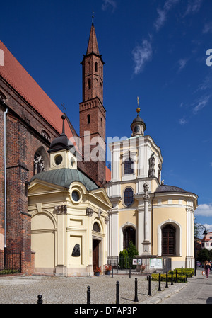 Wroclaw Breslau, Saint Vincent und Jakobus Kirche St. Banque D'Images