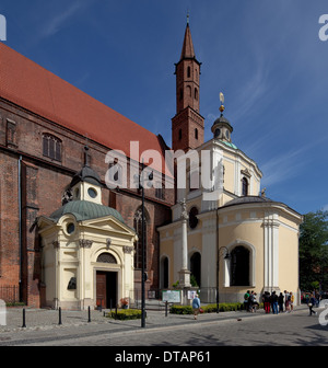 Wroclaw Breslau, Saint Vincent und Jakobus Kirche St. Banque D'Images