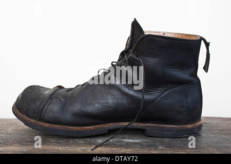 Chaussures en cuir, close-up Banque D'Images