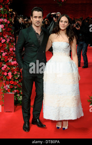 Colin Farrell et Jessica Brown Findlay arrivent pour la création d'un New York Winter's Tale dans un cinéma du centre de Londres. Banque D'Images