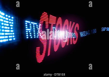 Téléscripteur avec effet d'éclairage Banque D'Images