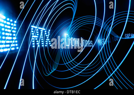 Téléscripteur avec effet d'éclairage Banque D'Images